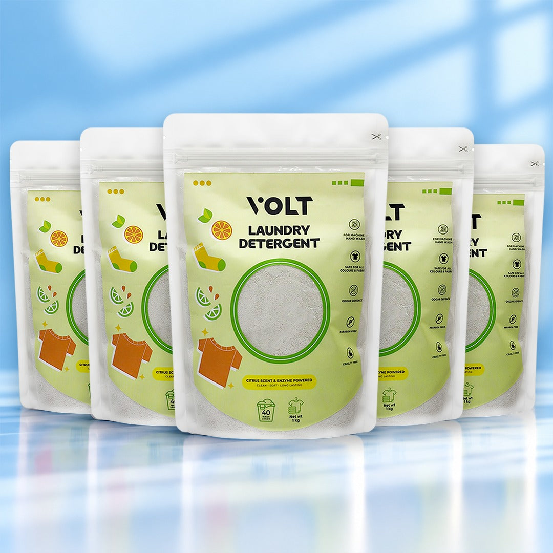 5kg Volt Home Citrus Fragrance Enzyme Powered Detergent - Front & Top Load