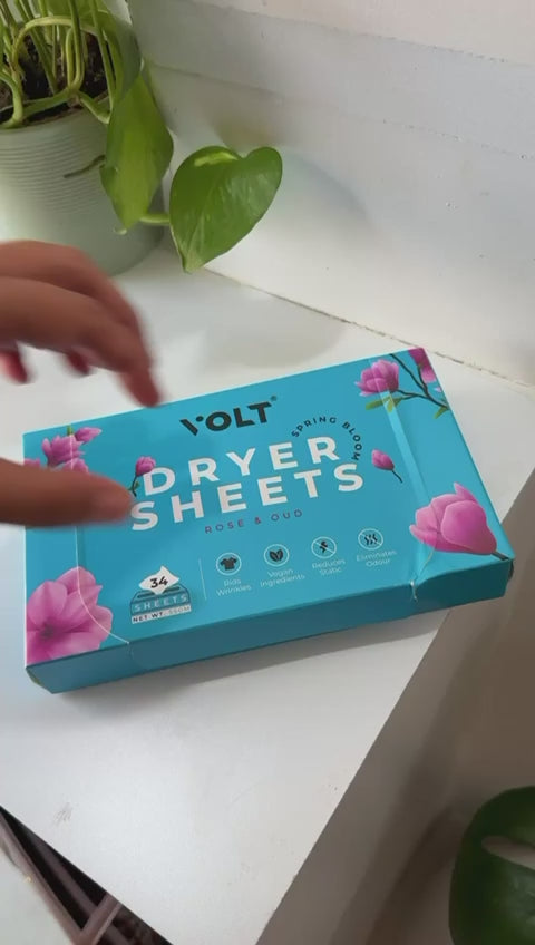Volt Home Dryer Sheets - Rose Oud (34 Sheets)