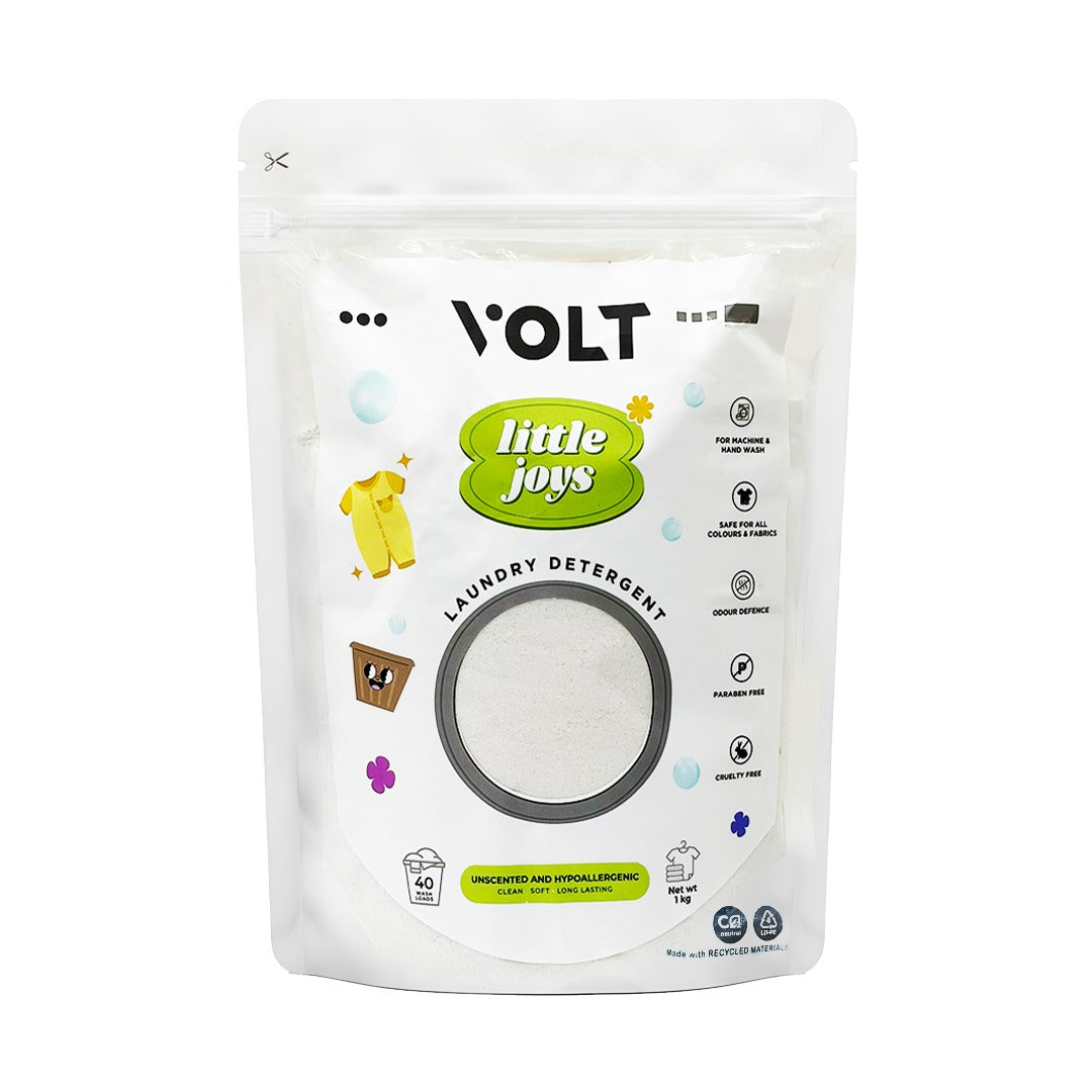 5kgs- VOLT Home Little Loads - Baby Safe Unscented Bio Laundry Detergent Powder