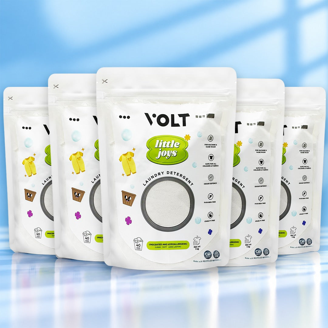 5kgs- VOLT Home Little Loads - Baby Safe Unscented Bio Laundry Detergent Powder