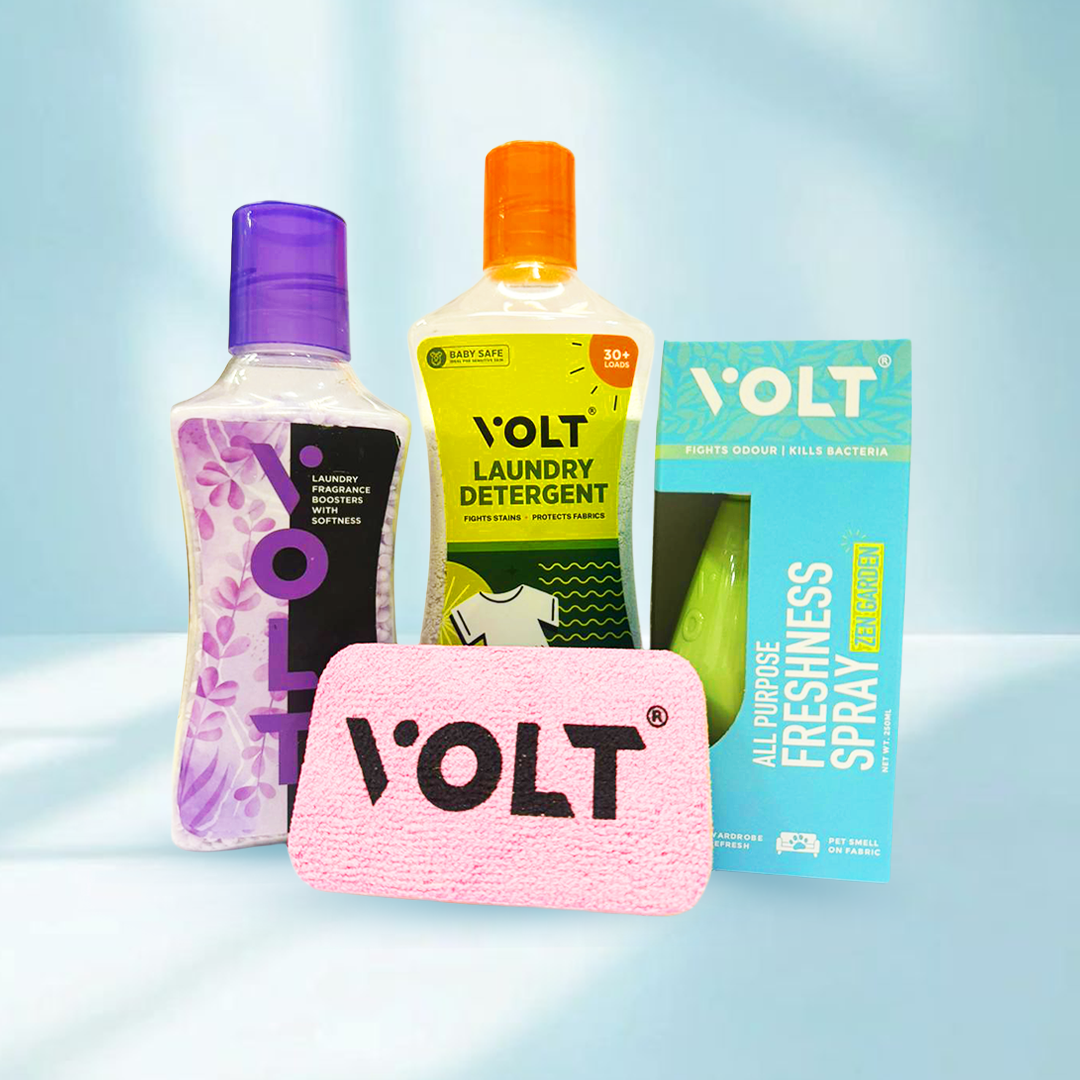 VOLT Pure Home Trio Combo -  Detergent, Freshener & Booster Beads