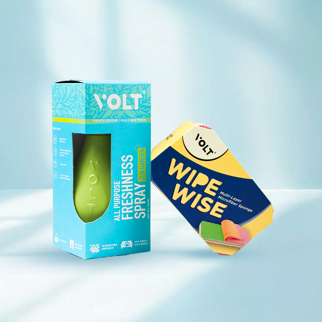 VOLT Clean Essentials Combo – Spray & Sponge